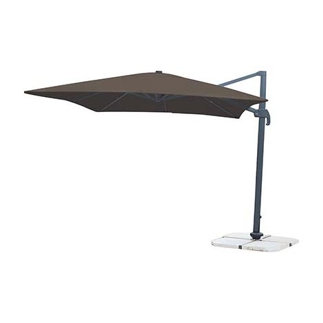 OMBRELLONE PALO LATERALE TOP DOMUS  ALLUMINIO/POLY TORTORA MM 77X53 MT 3X3