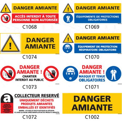 Panneau Signalisation produits dangereux risque ionisant - C1068 - 350 x 125 mm