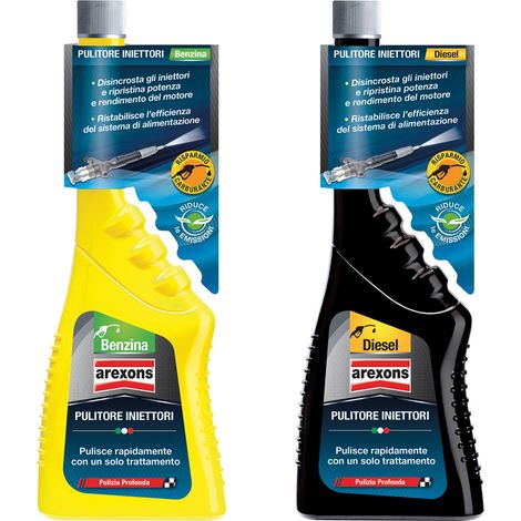 LIQUIDO PULITORE PER INIETTORI ml.250 - per motori benzina  - AREXONS