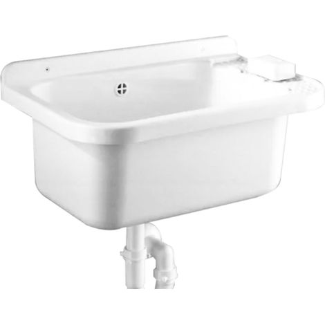 PILOZZO DA PARETE IN RESINA BIANCO - CM 60 x 40