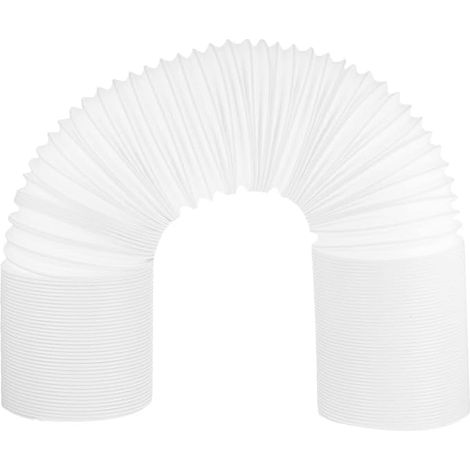 Amosfun Tuyau D'évacuation Flexible Léger pour Climatiseur Mobile en Pp Blanc Diamètre 15 Cm, Longueur 2 M Bureau ou (1/5)