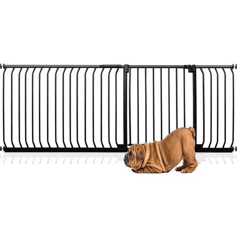 Bettacare Elite Pressure Dog Gate, 198cm - 207cm, Matt Black, Pressure Fit Pet Gate for Dog and Puppy