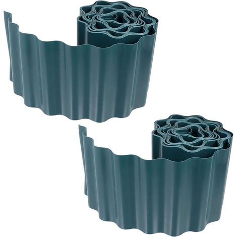Bordure de jardin en plastique vert réutilisable de 18 m (1/5)
