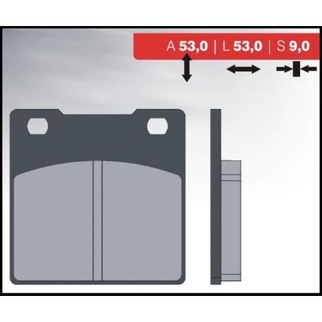 Pastillas de freno BRENTA KH161 (orgánicas) traseras para Kawasaki ZXR/ZZR/ZRX/ZX