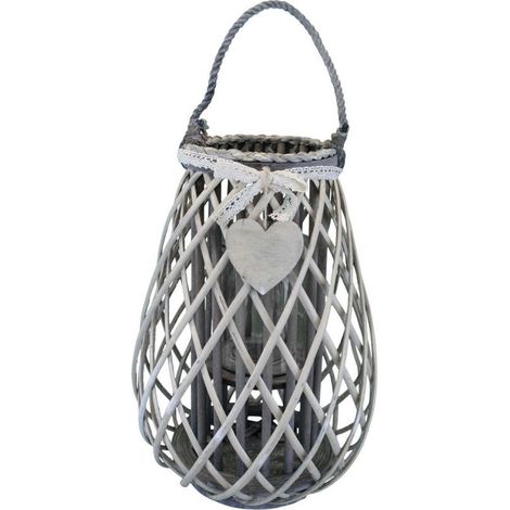 Lanterna Edwige in Vimini Grigio (1/2)