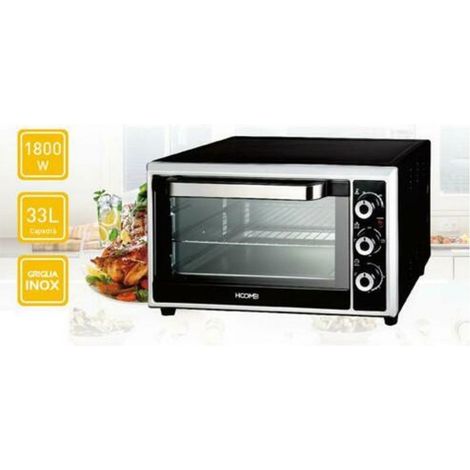 TrAdE Shop Traesio - Forno Fornetto Elettrico 33 Litri 1800 Watt Con Luce Interna Timer E Termostato -