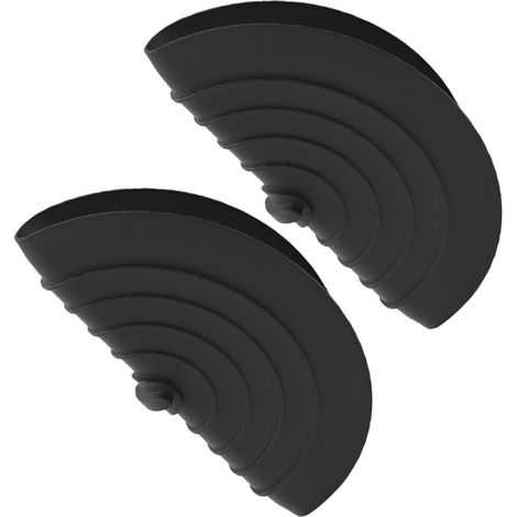 Coperchio di scarico flessibile in silicone, 15 cm, tappo nero