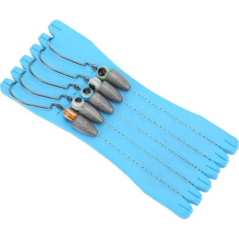 Hameçons, leurres de pêche, jigs en nylon avec œillet 3D en acier inoxydable pour la pêche en eau douce, en mer (bar, truite, crapet) (1/5)