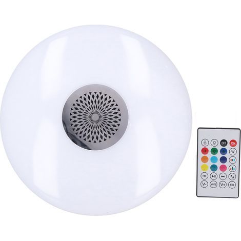 24-W-E27-RGB-Farbwechsel-Musiklampe mit Fernbedienung, intelligentem Musiklautsprecher, 85–265-V-Deckenleuchte (1/5)