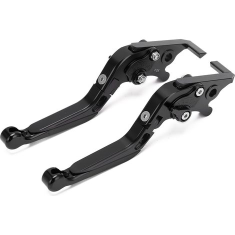 Lot de 2 leviers de frein gauche et droit pour moto Yamaha NMAX 155 (2015-2021), accessoires de modification, pièces de rechange pour pit dirt et motocross, noir. (1/5)