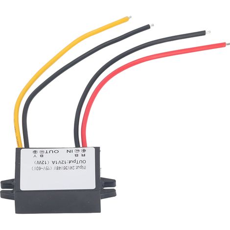 Convertisseur CC/CC Buck réglable 24 V 36 V 48 V (15‑Alimentations en résine époxy à boîtier PP ultra-mince (60 V) vers 12 V, 1 A, 12 W (1/5)