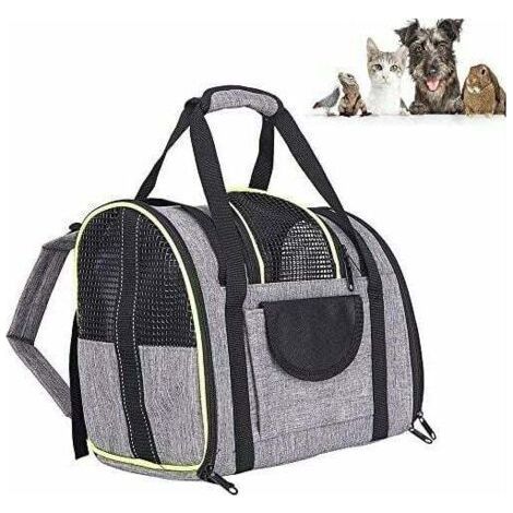 Sac de transport pour petits chiens et chats – Dimensions : 35 x 28 x 23 cm – Charge maximale : 5 kg – Matière Oxford imperméable et résistante (1/5)
