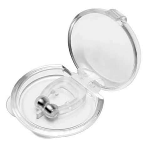BUNTHAUS 2er-Pack Anti-Schnarch-Nasenklammern, Mini-Magnet-Silikon-Nasenklammern, magnetische Nasenklammer, Silikon-Anti-Schnarch-Gerät für besseren Schlaf (20 x 15 mm) (1/3)