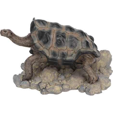 Figurine de tortue en résine, forme réaliste, idéale pour décorer un aquarium ou une fontaine. (1/5)
