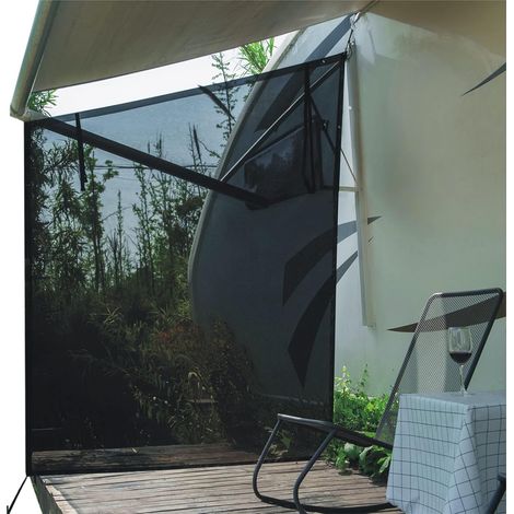 Pare-Soleil Latéral pour Auvent de Camping Car 2,5 m x 2,1 m - Store Banne Universel pour Caravane avec Kits complets (1/5)