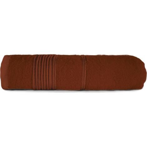 großes Badehandtuch 70x140 aus natürlicher Bambusfaser, braun-schokoladenbraun (1/5)