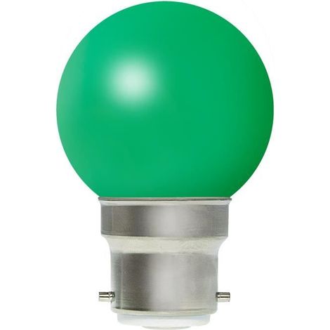 Ampoule LED Mini-sphérique 1W B22 Verte