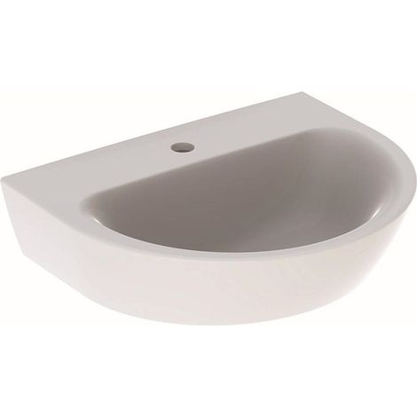 Lavabo Geberit RENOVA avec trou pour robinet sans trop plein 550x450mm blanc KT