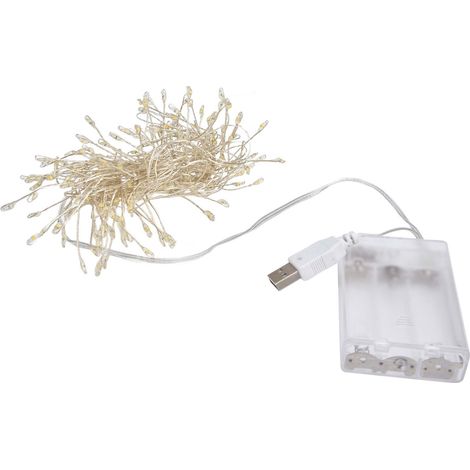 Guirlande lumineuse 200 LED fil cuivre USB, lampe décorative multifonction pour chambre et maison (1/5)