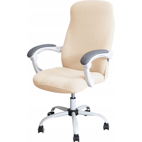 RIVESTIMENTO per sedia da ufficio GIREVOLE, jacquard CREMA