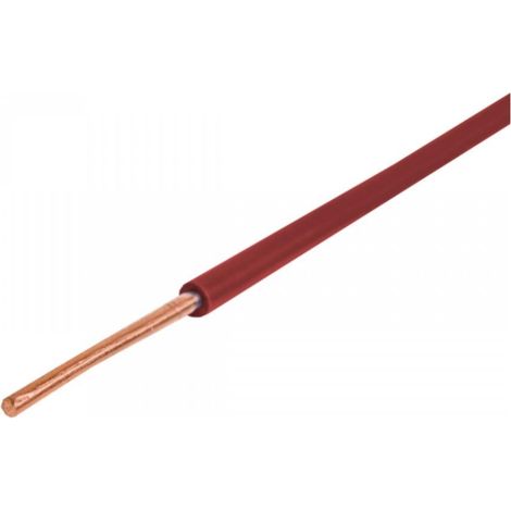 Installationskabel H07V-U (DY) 1 rot /100m/