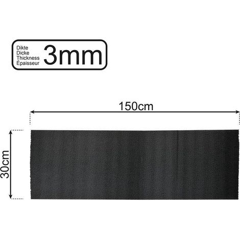 Rutschfeste matte schwarz 150x30cm 3mm (1/5)