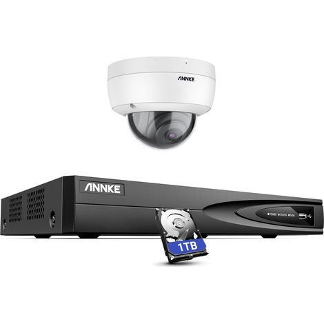 ANNKE 8 Channel NVR IP 3K IR Network Camera Security Camera System Audio Record H.265+ Color Night Vision IP67 Weatherproof CCTV Kit - 1TB HDD (1/5)