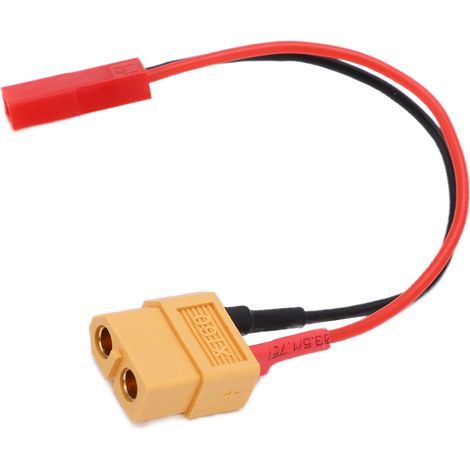 Câble de connexion XT60 femelle à JST femelle 10 cm, fil souple en silicone 22AWG pour modèles RC avion et voiture (1/5)