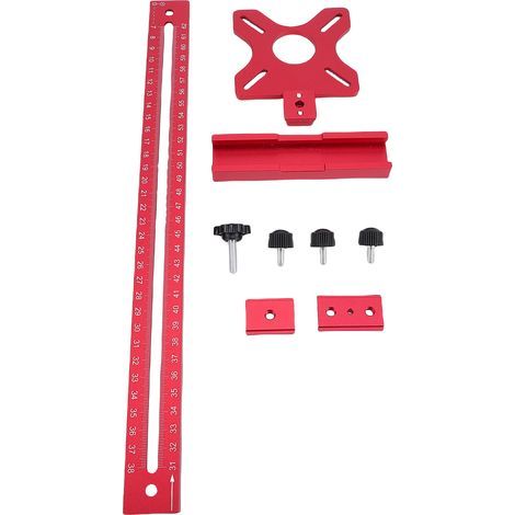 3-in-1-Fräsnutenhalterung, multifunktionale Kreisschneidvorrichtung aus Aluminiumlegierung für Holzbearbeitungswerkzeuge (1/5)