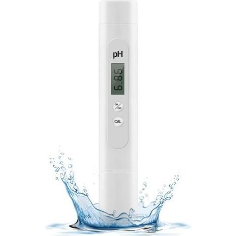 Testeur PH Mètre Électronique, Plage de Mesure de 0 à 14 pH, Testeur pH Piscine de Haute Précision, pH Metre pour Piscine, Aquarium, Eau Potable (1/5)