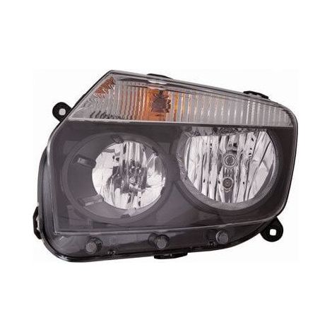 Phare avant gauche fond noir H1/H7 Dacia Duster 2010-2013