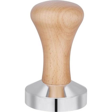 Presse à Café en Acier Inoxydable 51mm, Pilon à Café en Poudre, Presse a Cafe, Espresso Café Sabotage, Accessoires de Cuisine avec Manche en Bois, pour Le Bureau, La Maison, Les Fêtes (1/4)