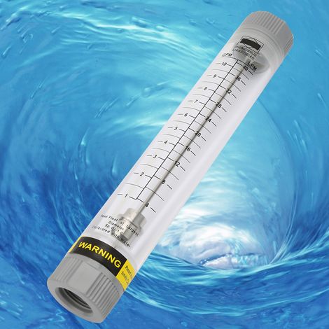 Débitmètre à tube en plexiglas acrylique LZM-20G 1-10 GPM, filetage femelle G3/4 po (1/5)