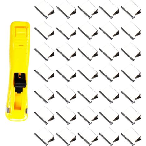 Distributeur de 100 agrafes réutilisables en acier inoxydable (1/5)