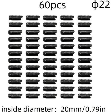 Lot de 60 clips de fixation pour serre, boucles de pressage de film, accessoires pour serre (1/5)