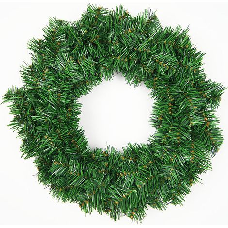 Green Garland Artificial Christmas Wreath Artificial Christmas Tree Garland Xmas Wreath for Door Hanging for House Doors Walls Fireplace Decoration 30CM (1/5)