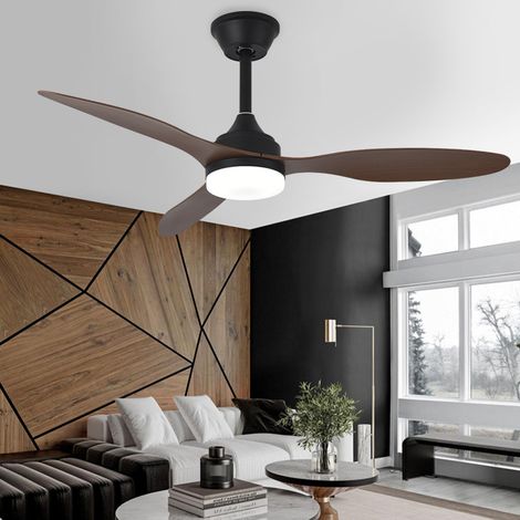 Ventilateur de Plafond LED 106 cm avec Télécommande et Contrôle APP, Éclairage Dimmable, 6 Vitesses, Moteur Réversible, Plafonnier Ventilateur pour Chambre, Salon et Salle à Manger (1/5)