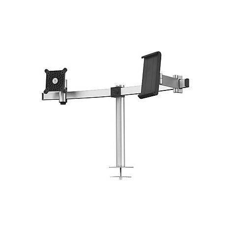 Supporto da Tavolo Durabile per Monitor e Tablet, Regolabile in Altezza, Inclinabile, Ruotabile, Compatibile con Monitor fino a 86,4 cm (34") (1/2)