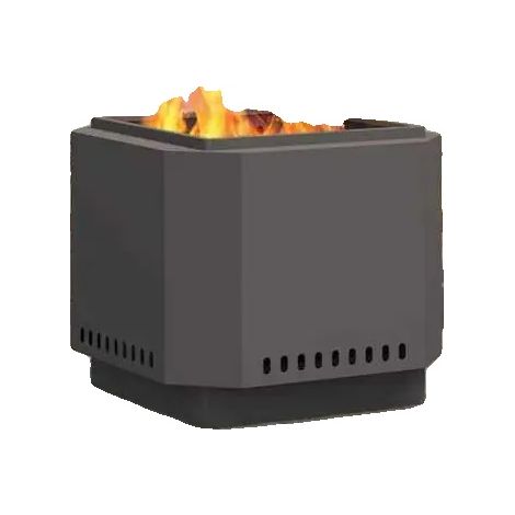 Rauchfreier Feuerkorb, leicht zu reinigen, Premium-Qualität, Schwarz (1/2)