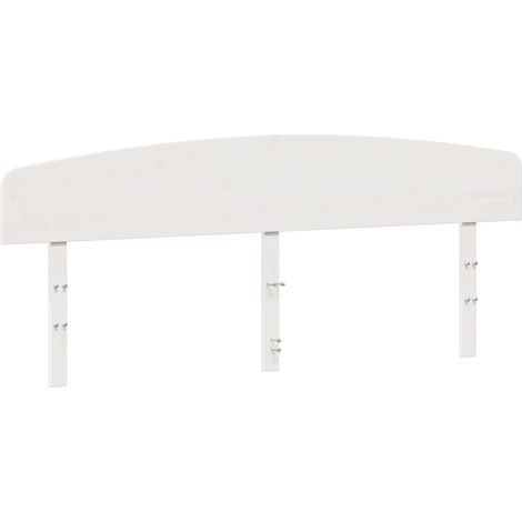 Maison Exclusive - Testiera Bianca 200 cm in Legno Massello di Pino
