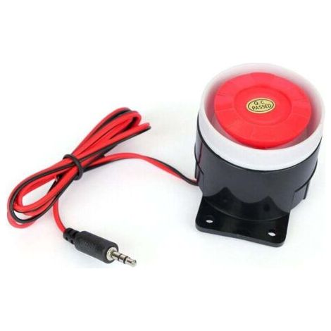 Home Safe Alarm 120dB Sirène d'intérieur pour Alarme GSM avec connecteur Jack 3,5 mm (1/4)