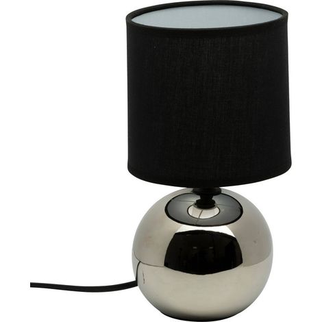 Lampada in ceramica timéo h25cm argento - Atmosphera créateur d'intérieur