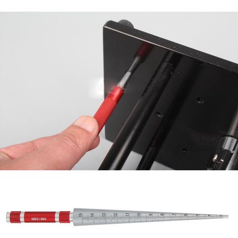 Jauge conique de perçage de haute précision en acier inoxydable, outil de mesure manuel 1-6,5/3-15/15-30/30-45 mm 3-15 mm (1/5)