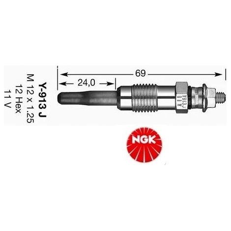 Bougie de préchauffage NGK Ref : 5317 (1/2)