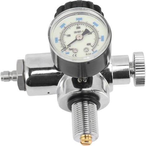 Manomètre de pression pour bouteille de plongée 6000psi 400Bar M18x1.5 double échelle lumineuse (1/5)