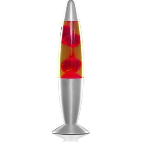 Lampe à lave rouge Magma Vintage 34 cm - 25W R39 + ampoule de rechange - Design années 70