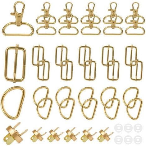 Mousqueton - Alliage De Zinc - 32 Mm - Pour Bricolage Sacs Et Laisses - 38 Pièces (1/5)