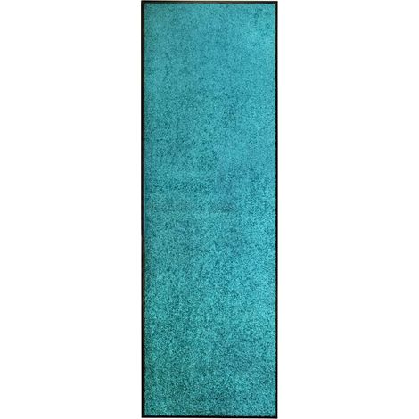 Felpudo lavable azul cian 60x180 cm vidaXL