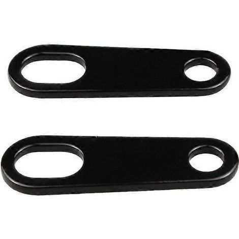 Lot de 2 supports de clignotants universels pour moto, fixation par amortisseur, colliers de serrage de fourche 10 mm, pour motos de type Cafe Racer, Dirt et Pit Bike.
