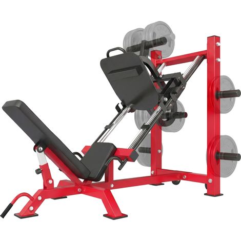 SPORTNOW Leg Press Machine with Wheels, Adjustable Leg Extension Machine (1/5)
